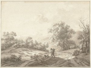 Krajobraz wydm w Kraantje Lek nad Haarlem